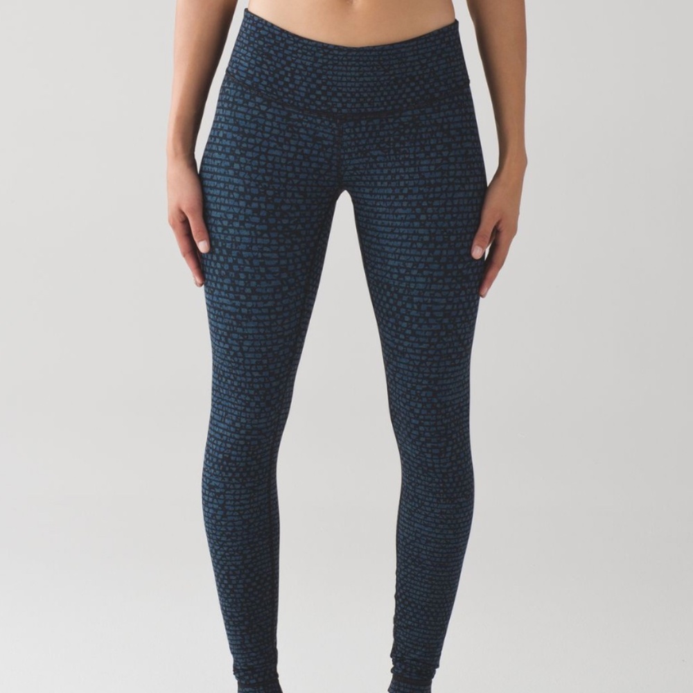 Lululemon Wunder Under Pant III | Shatter Weave Desert Teal Alberta Lake | 2